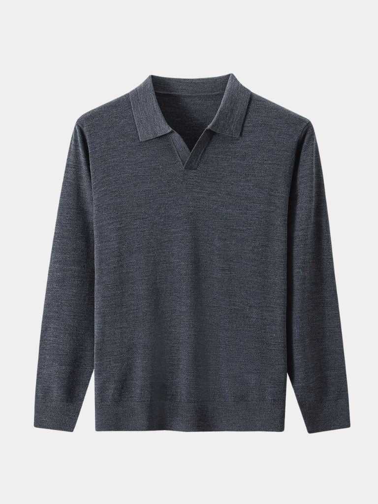 Royal Comfort Long Sleeve Polo - CAAYWORLD CAAYWORLD
