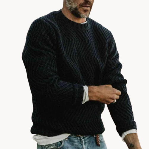 Rune Relaxed Crewneck Knit - Sweater CAAYWORLD MEN