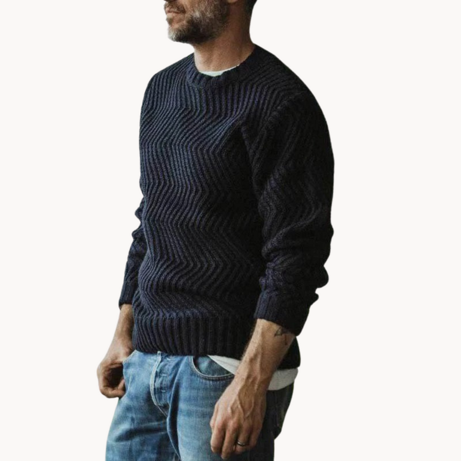 Rune Relaxed Crewneck Knit - Sweater CAAYWORLD MEN