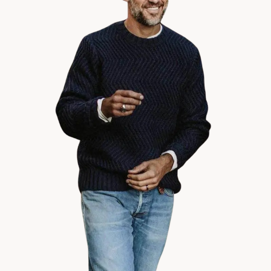 Rune Relaxed Crewneck Knit - Sweater CAAYWORLD MEN