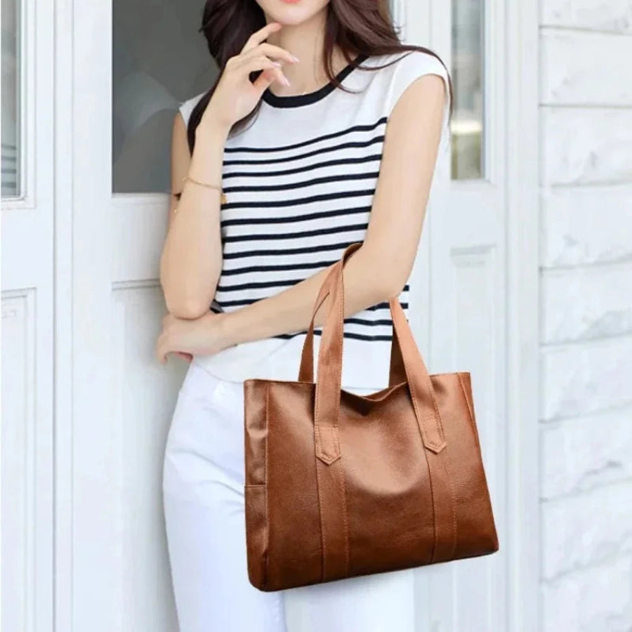 Susan™ | Luxury Minimalist Leather Shoulder Bag