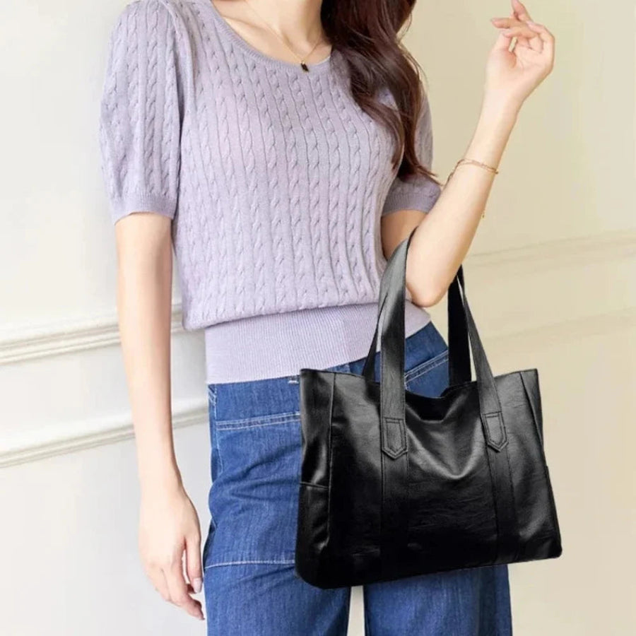 Susan™ | Luxury Minimalist Leather Shoulder Bag