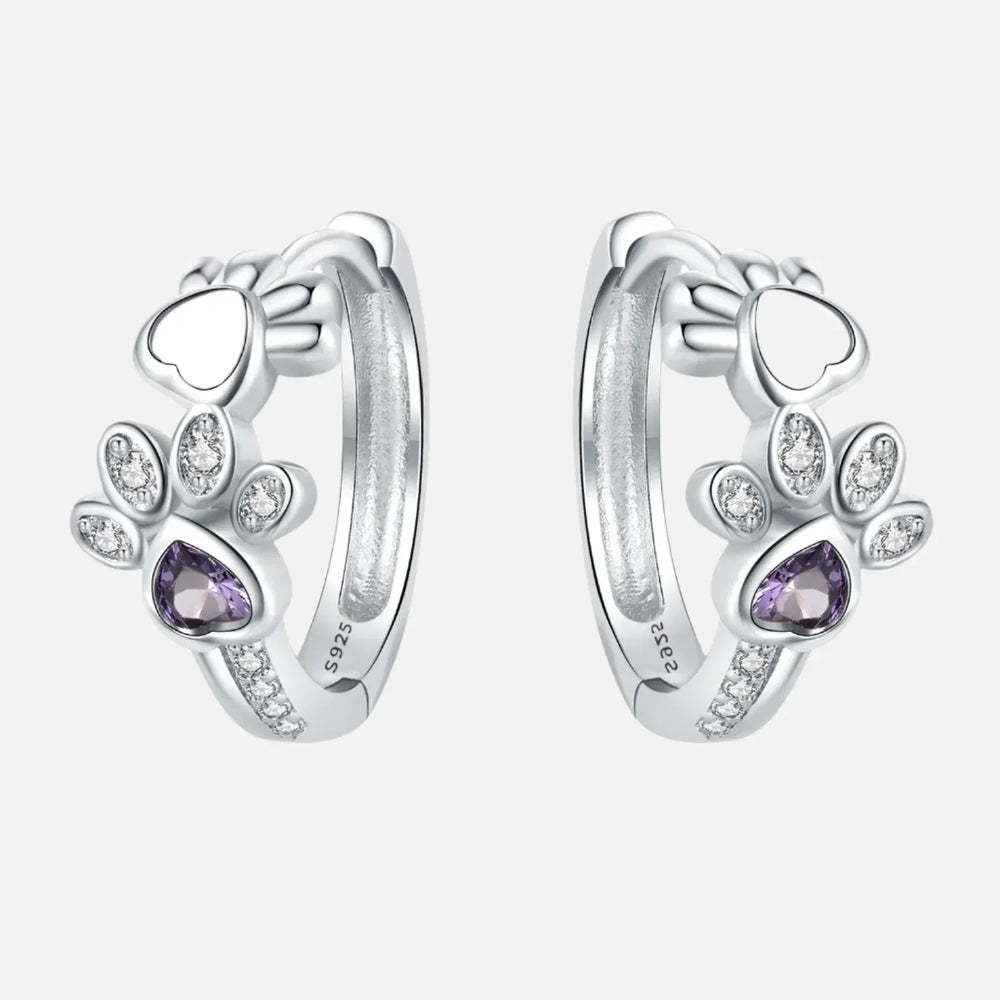 Emery™ | Paw Heart Huggie Earrings
