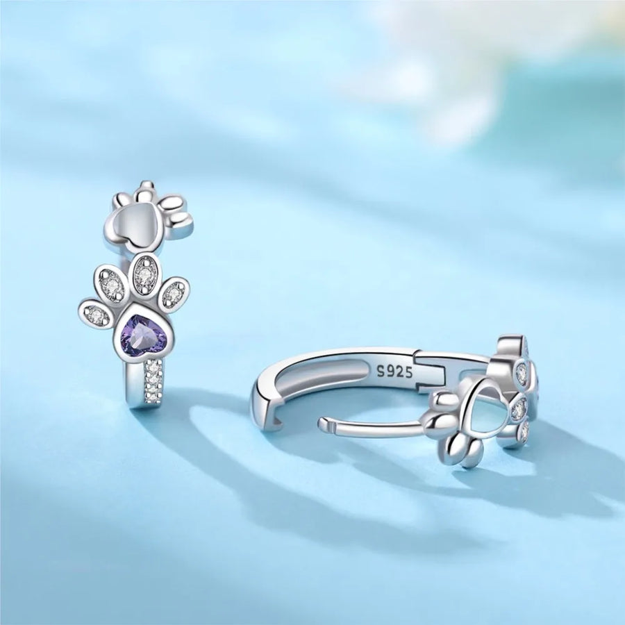 Emery™ | Paw Heart Huggie Earrings