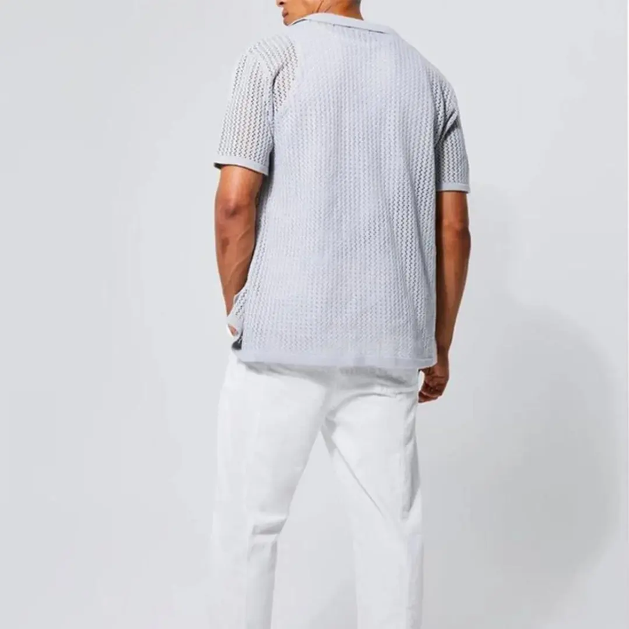 Sahara Mesh Full Placket - Polo Shirt CAAYWORLD