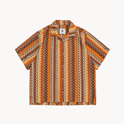 Santeria Print Camp Collar - Shirt CAAYWORLD