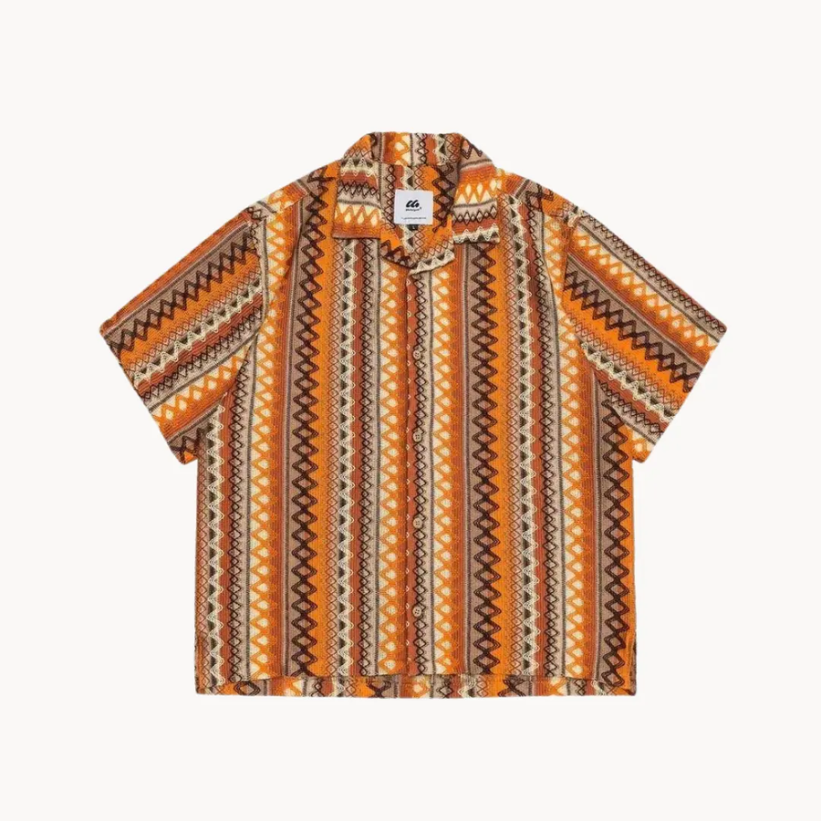Santeria Print Camp Collar - Shirt CAAYWORLD