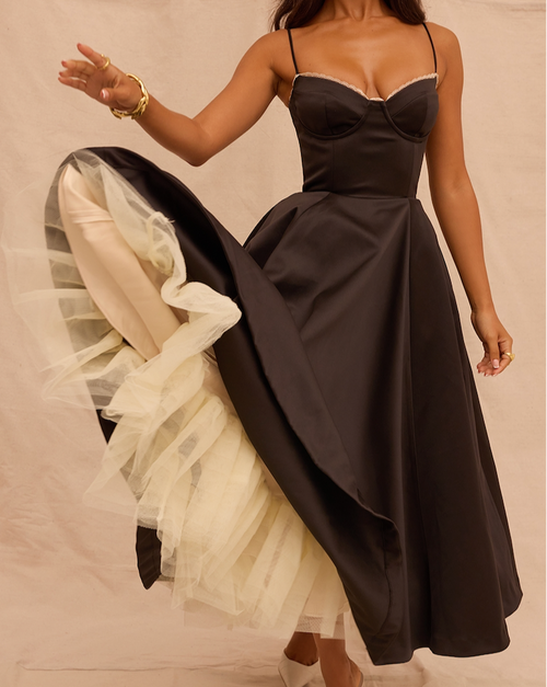 Satin Slip Verona Bellezza - Midi Dress CAAYWORLD