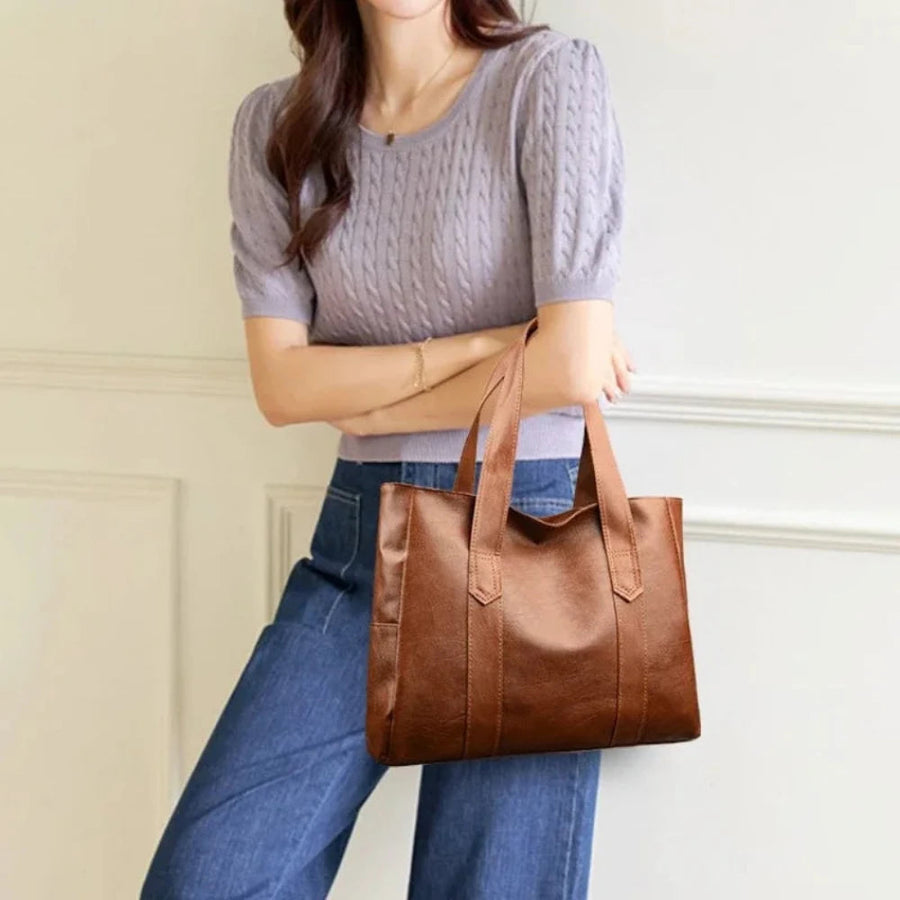 Susan™ | Luxury Minimalist Leather Shoulder Bag