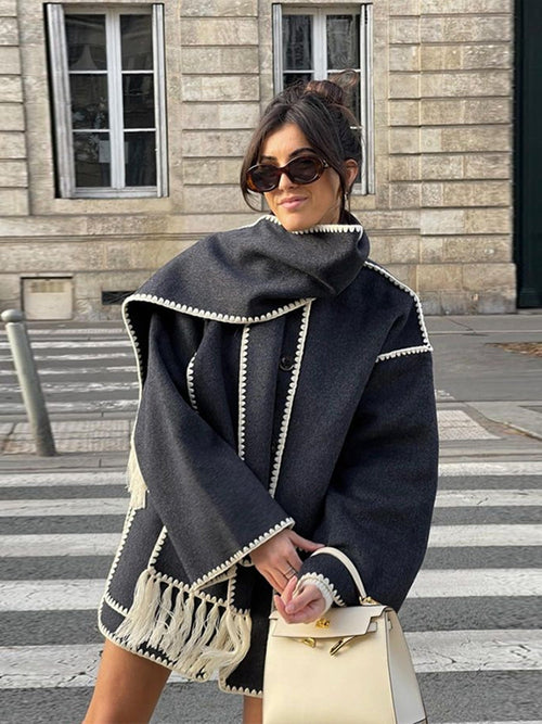 Scarf Collar - Coat CAAYWORLD