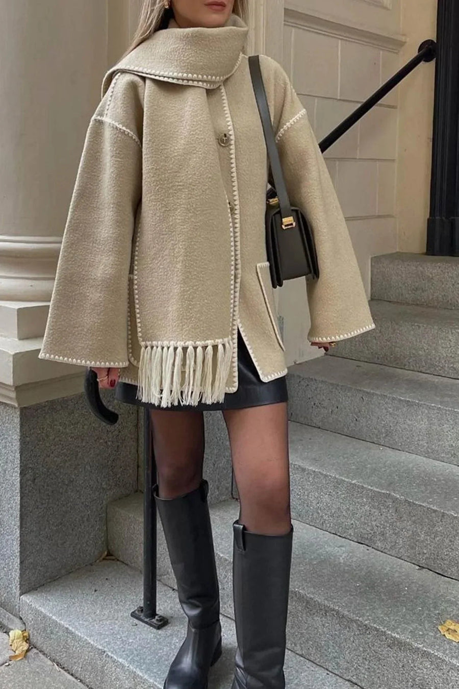 Scarf Collar - Coat CAAYWORLD