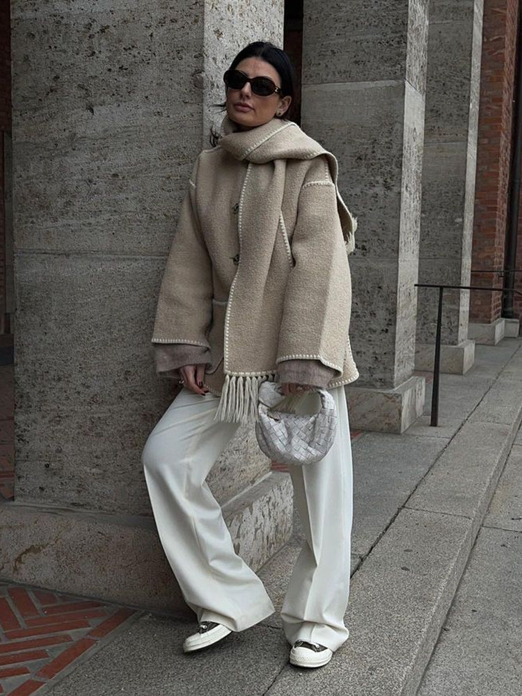 Scarf Collar - Coat CAAYWORLD