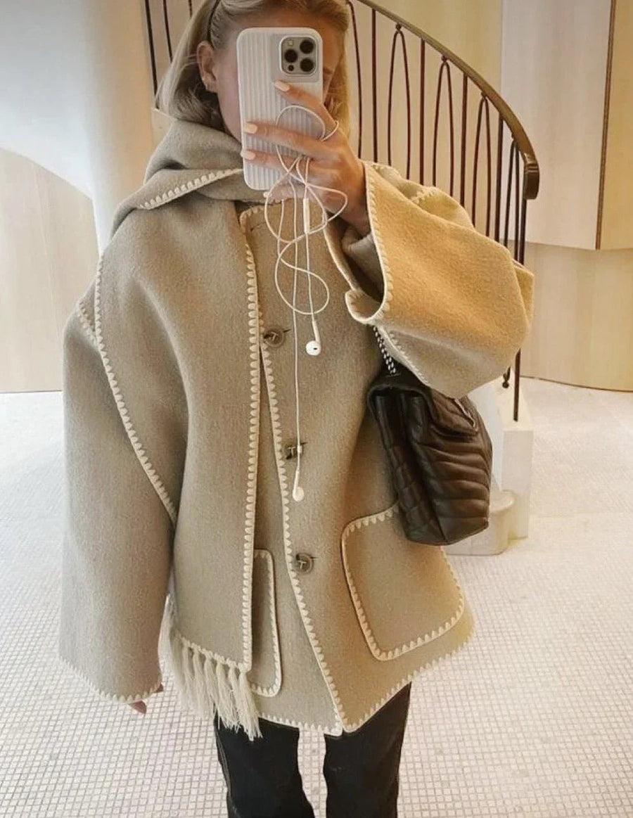 Scarf Collar - Coat CAAYWORLD