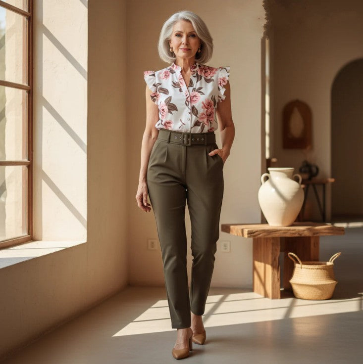 Willow™ | Stylish Ruffle-Sleeve Set