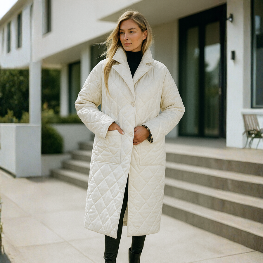Shanaia - Quilted Coat with Leopard Lining CAAYWORLD WOMEN