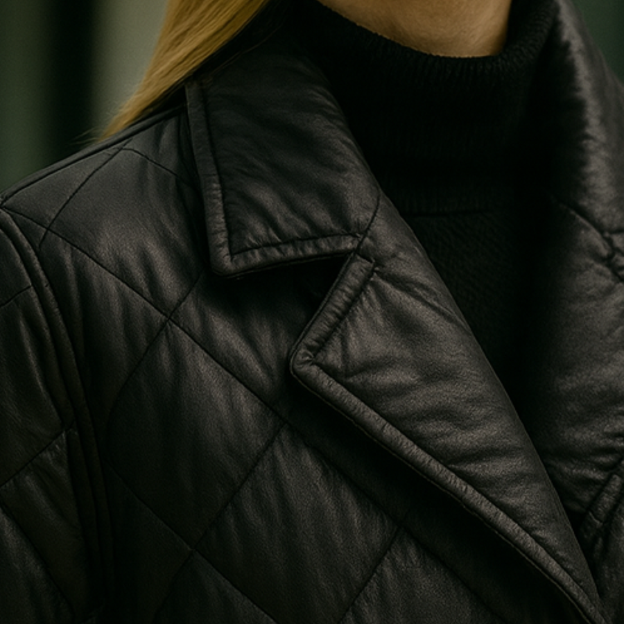 Shanaia - Quilted Coat with Leopard Lining CAAYWORLD WOMEN
