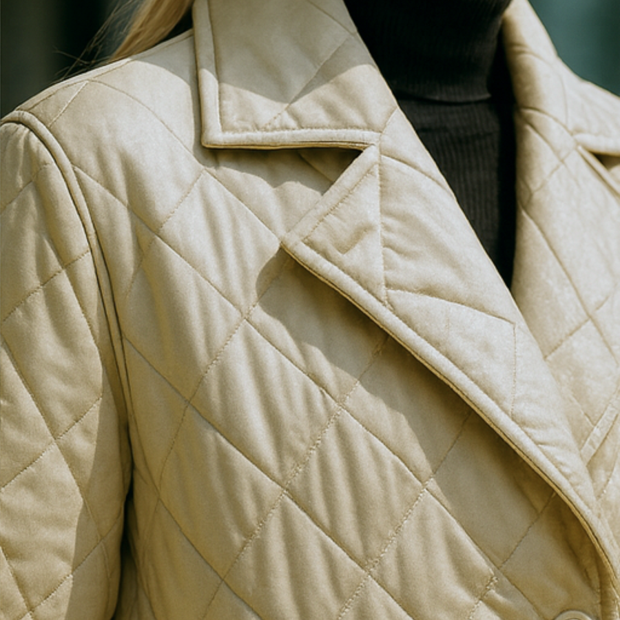 Shanaia - Quilted Coat with Leopard Lining CAAYWORLD WOMEN