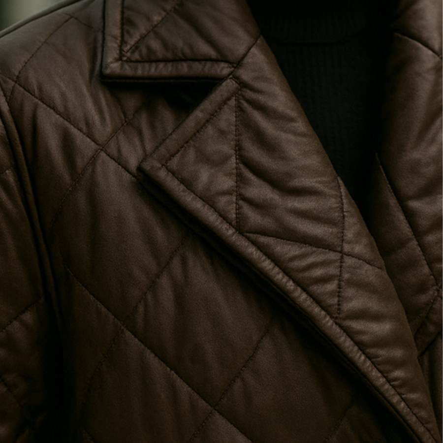 Shanaia - Quilted Coat with Leopard Lining CAAYWORLD WOMEN