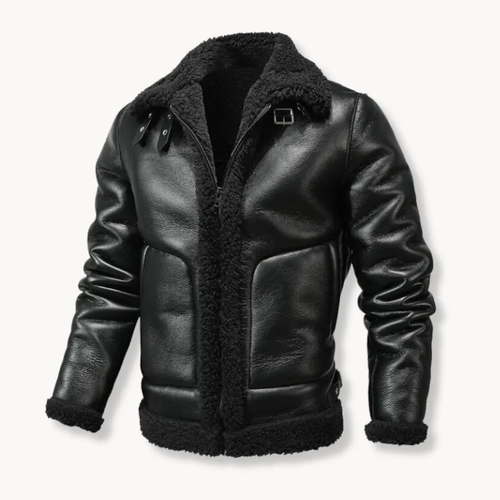 Shearling-Lined Leather - Jacket CAAYWORLD