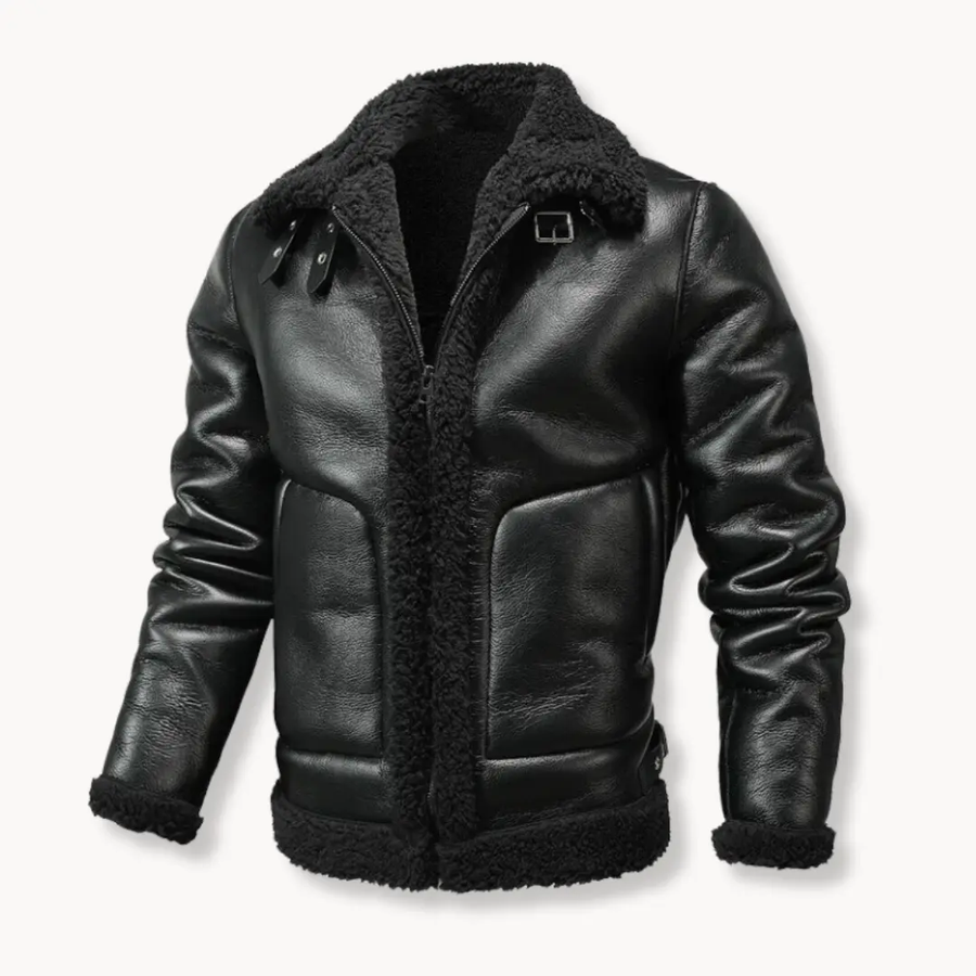 Shearling-Lined Leather - Jacket CAAYWORLD