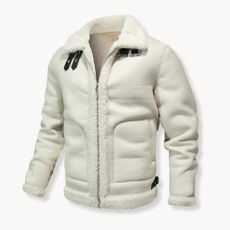 Shearling-Lined Leather - Jacket CAAYWORLD