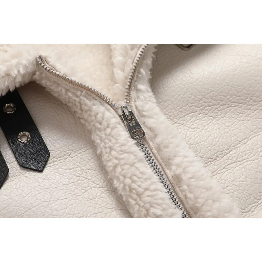 Shearling-Lined Leather - Jacket CAAYWORLD