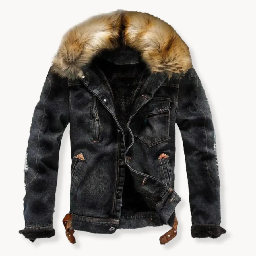 Sherpa-Lined Denim - Jacket CAAYWORLD