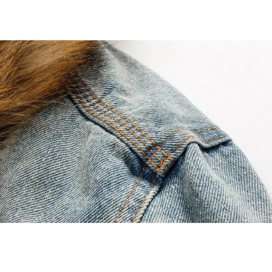 Sherpa-Lined Denim - Jacket CAAYWORLD