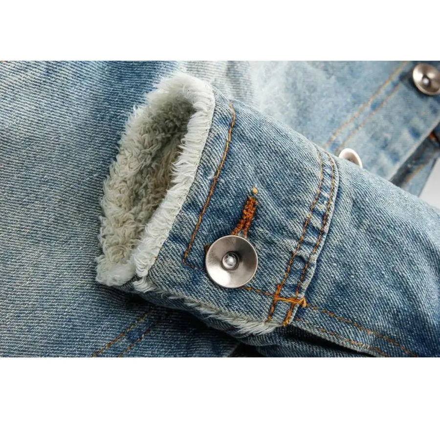 Sherpa-Lined Denim - Jacket CAAYWORLD