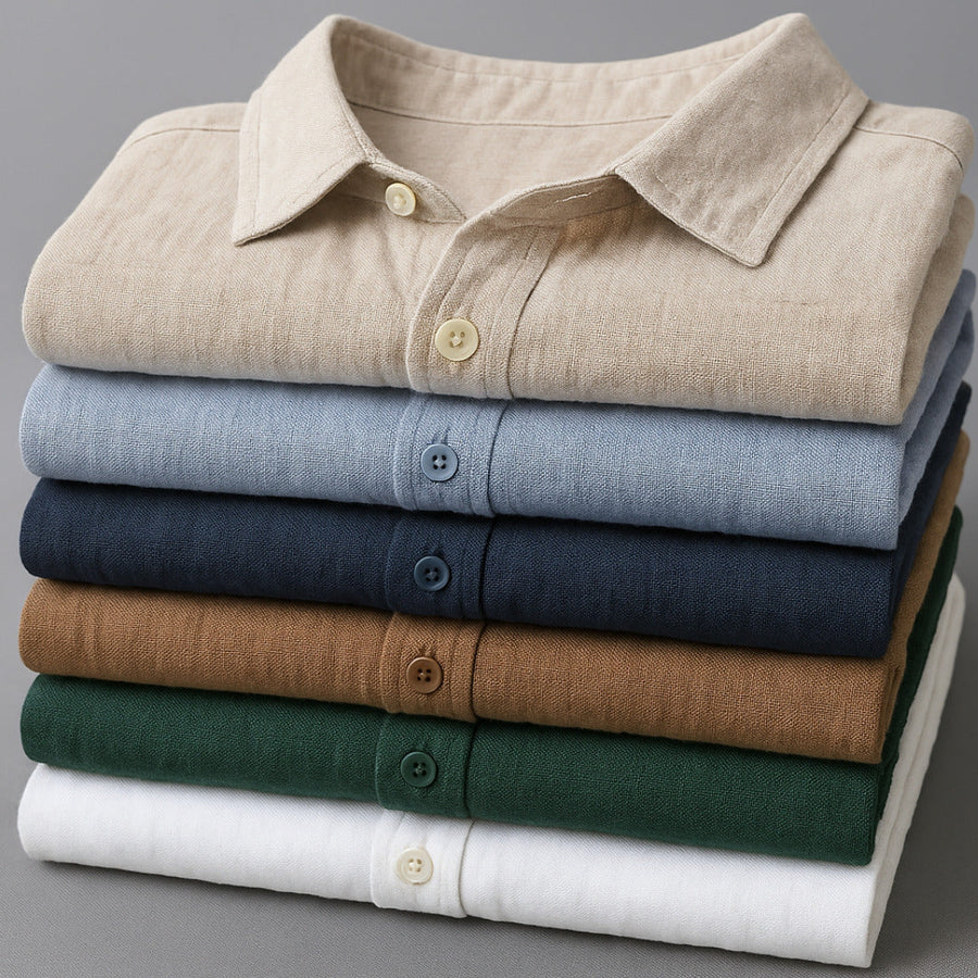 Shoreline Linen Button-Down - Shirt CAAYWORLD MEN