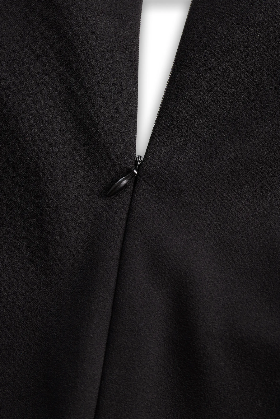 Sleek Black Belted Mandarin Collar Sheath - Midi Dress CAAYWORLD