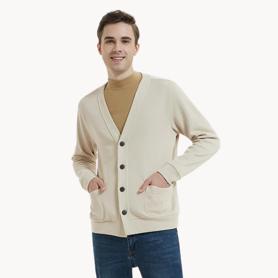 Soft Cotton Knit - Cardigan CAAYWORLD MEN