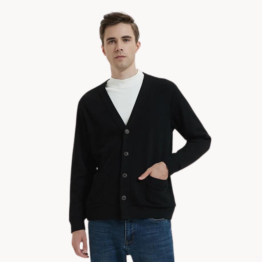 Soft Cotton Knit - Cardigan CAAYWORLD MEN