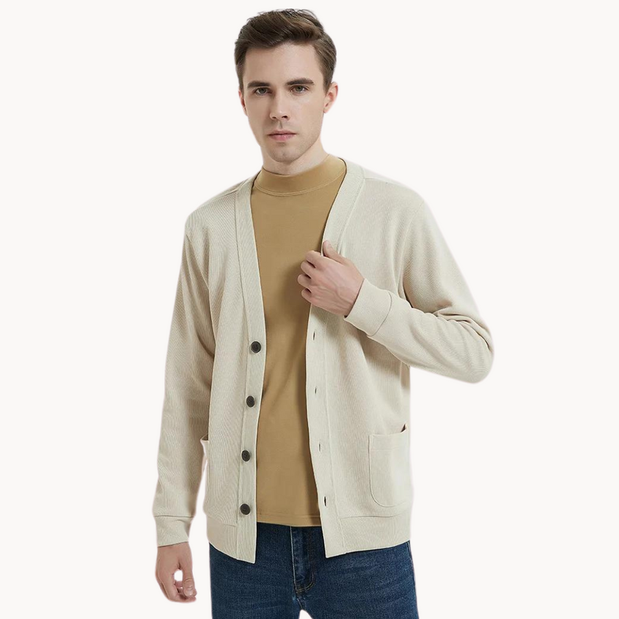 Soft Cotton Knit - Cardigan CAAYWORLD MEN