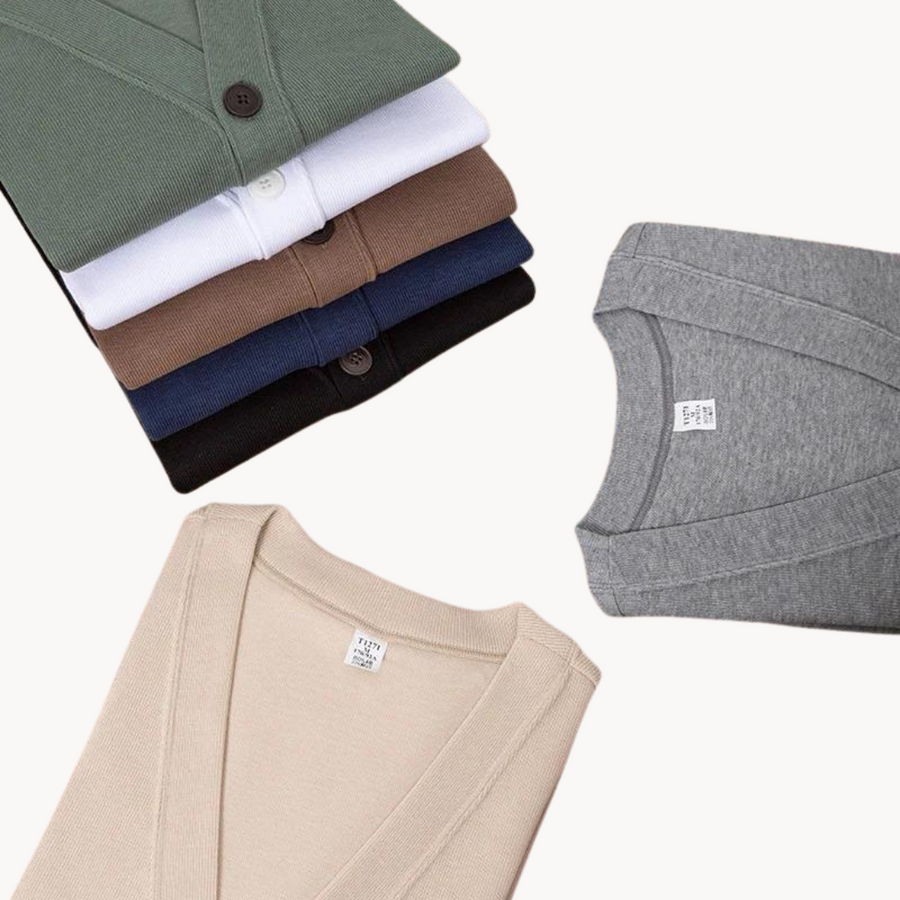 Soft Cotton Knit - Cardigan CAAYWORLD MEN
