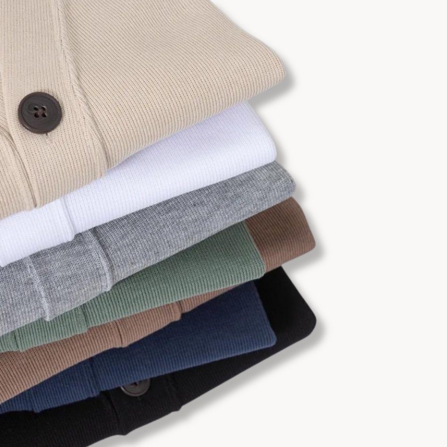 Soft Cotton Knit - Cardigan CAAYWORLD MEN