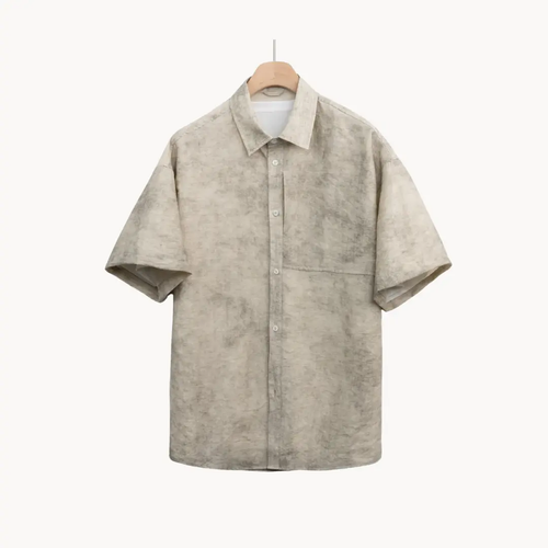 Soft Linen Camp Collar - Shirt CAAYWORLD