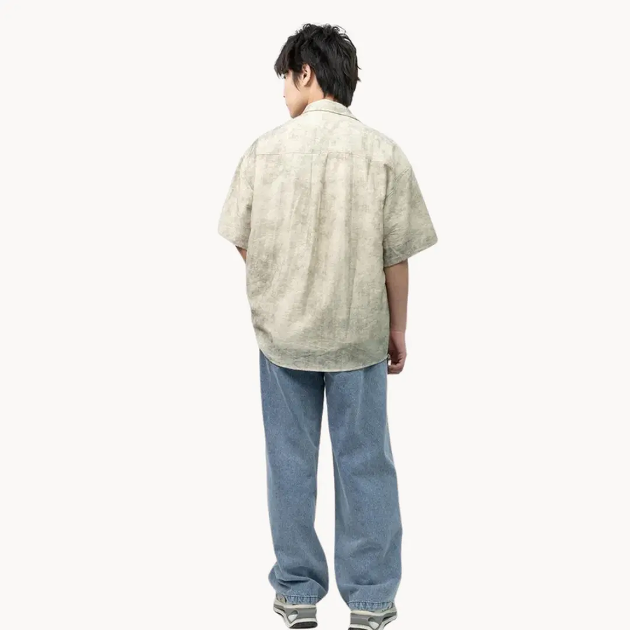 Soft Linen Camp Collar - Shirt CAAYWORLD