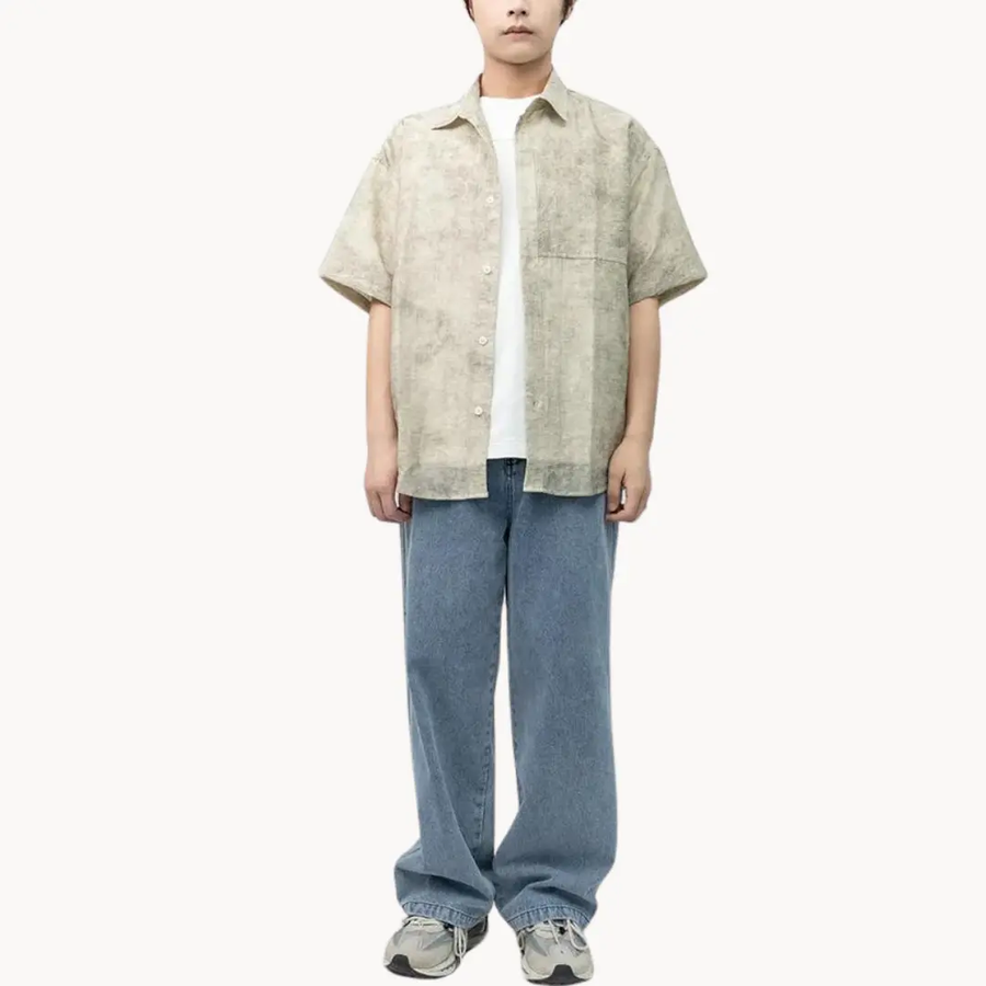 Soft Linen Camp Collar - Shirt CAAYWORLD
