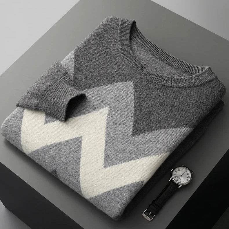 Solano Geometric Knit - Sweater CAAYWORLD