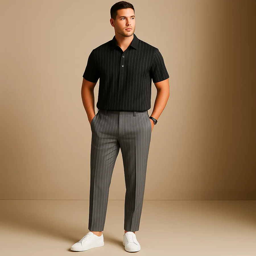 Solari Tailored Polo - Two-Piece Set CAAYWORLD