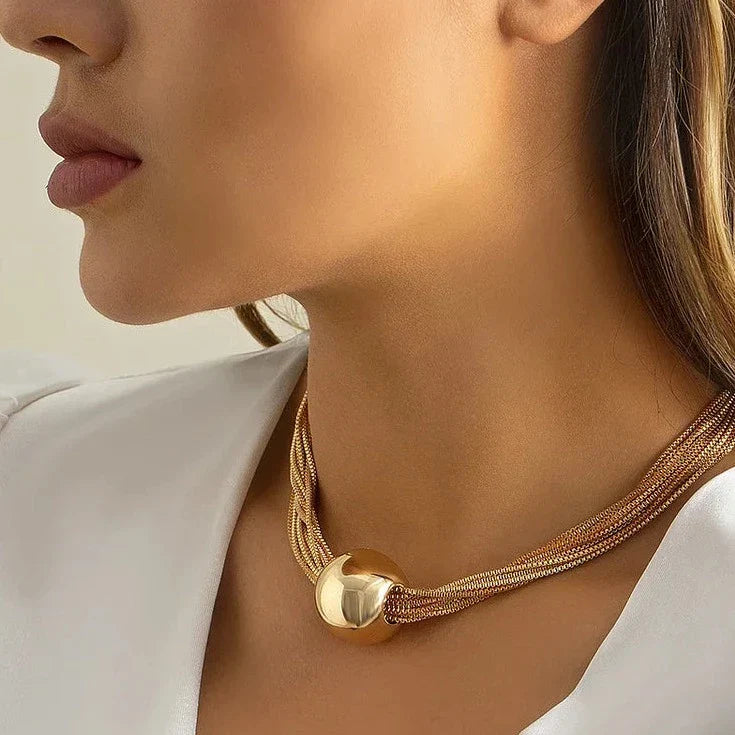 Sterling Silver Moon Drop Pendant - Necklace CAAYWORLD