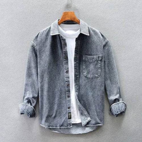 Stone-Washed Denim - Shirt CAAYWORLD MEN