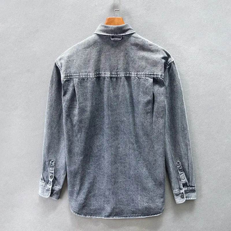 Stone-Washed Denim - Shirt CAAYWORLD MEN