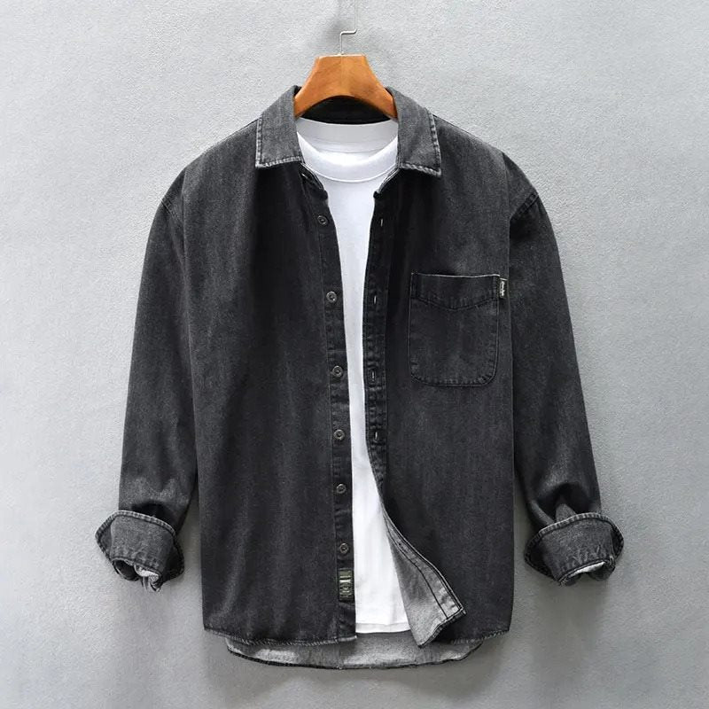 Stone-Washed Denim - Shirt CAAYWORLD MEN
