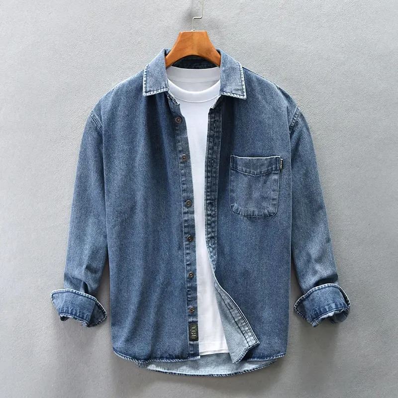 Stone-Washed Denim - Shirt CAAYWORLD MEN
