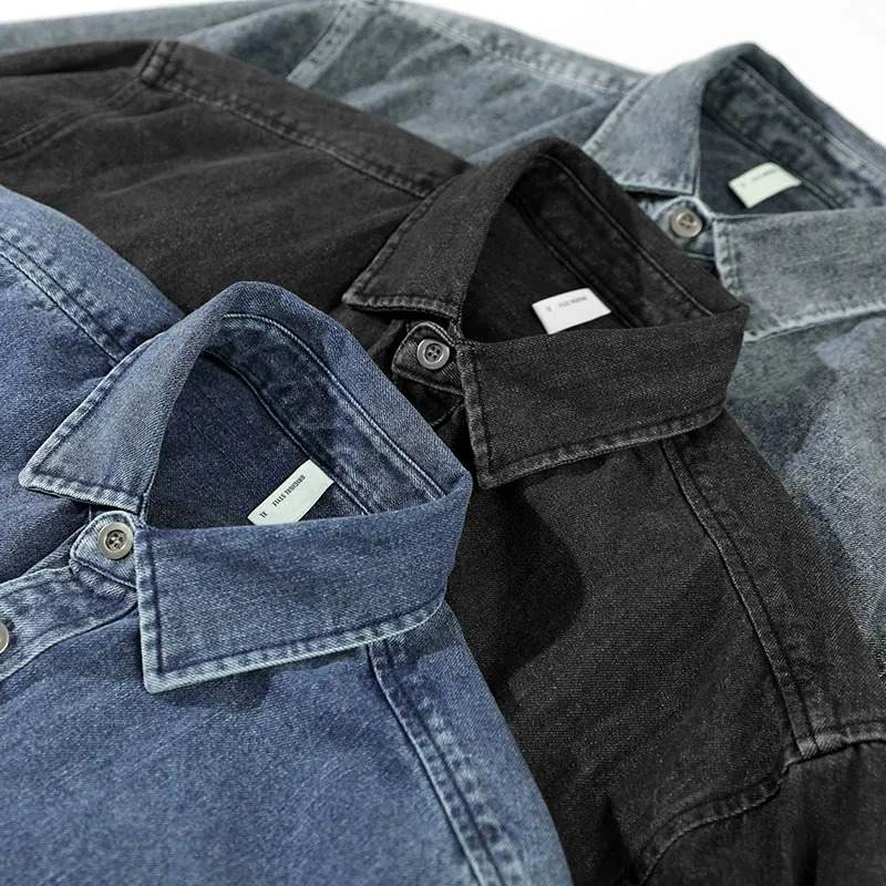 Stone-Washed Denim - Shirt CAAYWORLD MEN