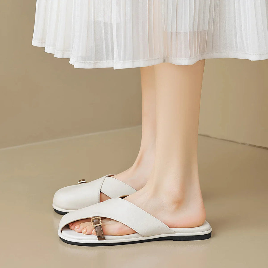 Strappy Leather - Sandals CAAYWORLD WOMEN