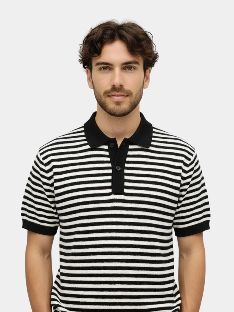 Stripe Class Polo - CAAYWORLD CAAYWORLD
