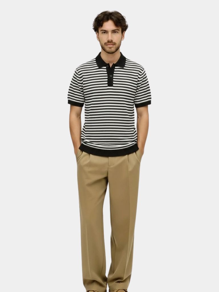 Stripe Class Polo - CAAYWORLD CAAYWORLD